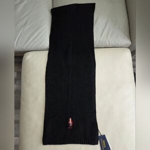 NWT - Polo Ralph Lauren Wool Blended Holiday Polo Bear Scarf